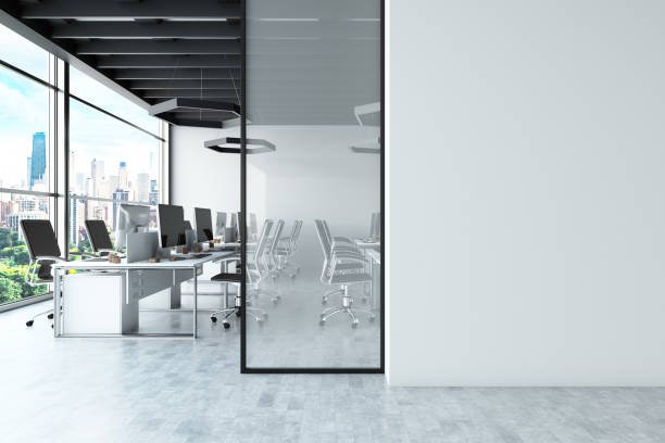 Small Office Design Concepts: Glass Wall modern office design ideas for small spaces low budget small office interior design office interior design concepts small office interior design photo gallery office design images corporate office design ideas.jpg